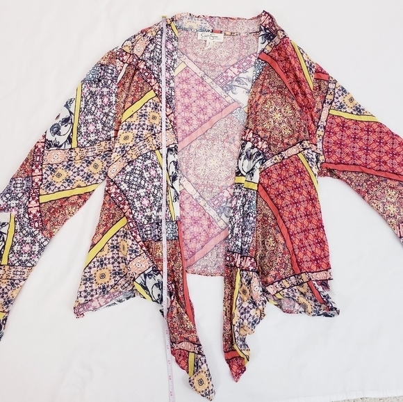 Jessica Simpson Open Front Lightweight Cardigan Top - Picture 9 of 9